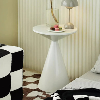 Table basse moderne minimaliste ronde en forme de sablier en fer pour salon 