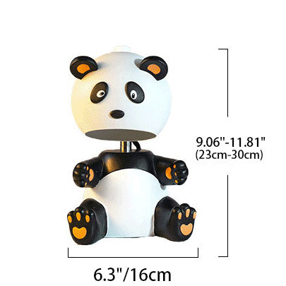 Modern Creative Cartoon Resin Panda 1-Light Melting Wax Table Lamp