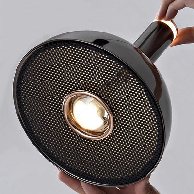 Lámpara colgante LED de cúpula redonda minimalista moderna de aluminio y acrílico para dormitorio 