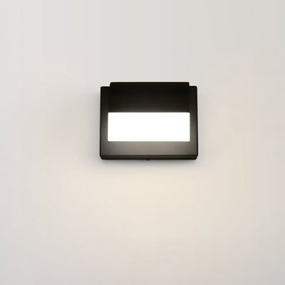 Aplique de pared LED de hierro aluminio PS moderno minimalista rectangular para dormitorio 