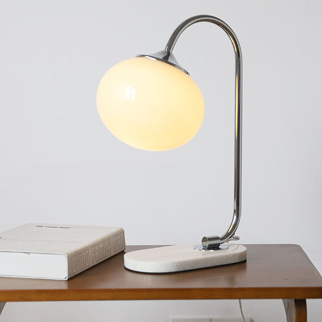 Lámpara de Mesa de Esfera de Vidrio Nostálgica Minimalista Nórdica de 1 Luz 
