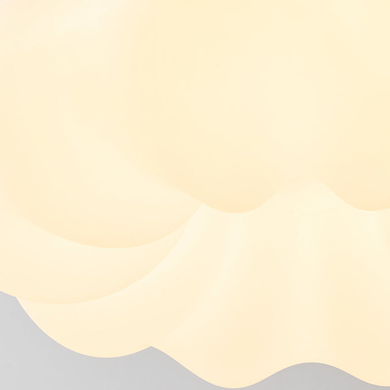 Zeitgenössische nordische Wolken-Form PET Kupfer LED Unterputz-Deckenleuchte für Wohnzimmer 