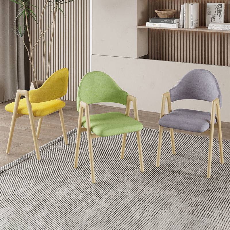Silla de Comedor Contemporánea de Lujo Cuadrada Tapizada en Cuero con Respaldo y Reposabrazos para Comedor 