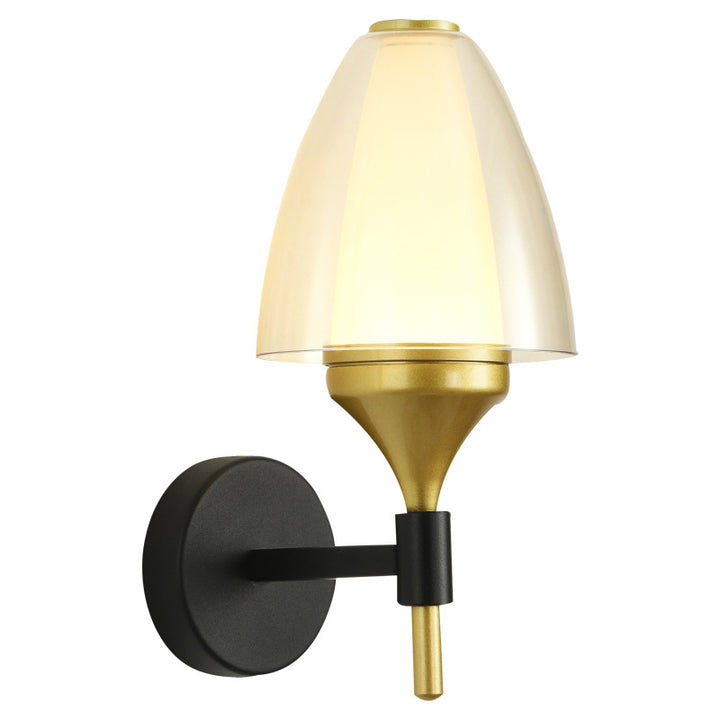 Applique murale LED en fer acrylique ronde minimaliste moderne pour salon 