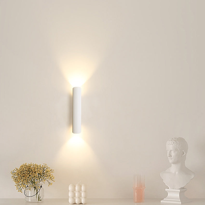 Moderne Nordic Eisen Aluminium Zylinder Streifen LED Wand Leuchte Lampe Für Nacht 