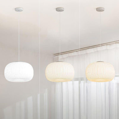 Moderne unbedeutende Kürbis-Hardware PE 4/5 Licht Pendelleuchte für Wohnzimmer 