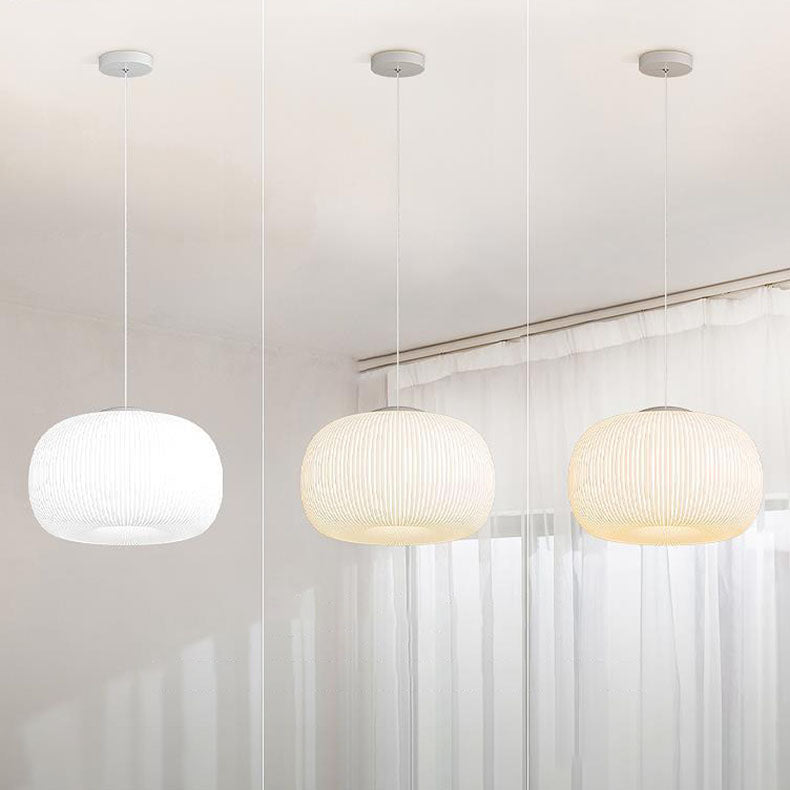 Moderne unbedeutende Kürbis-Hardware PE 4/5 Licht Pendelleuchte für Wohnzimmer 