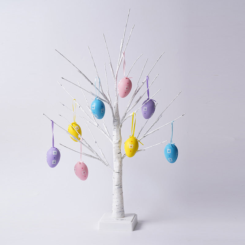 Lampe de table USB LED en plastique avec arbre décoré d&