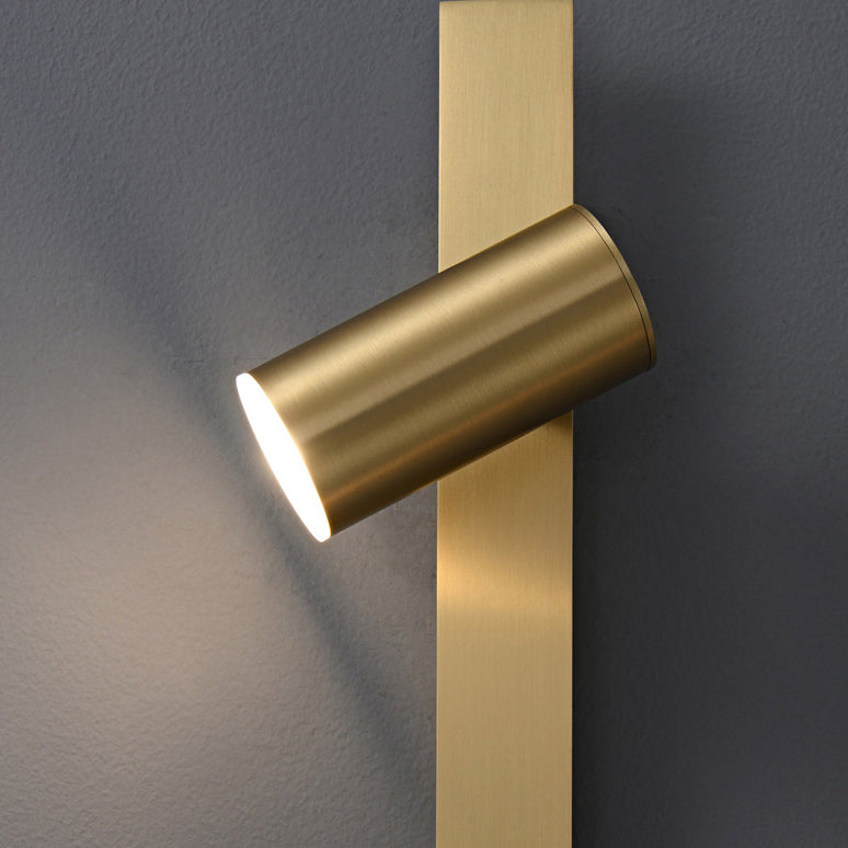 Applique Murale LED en Laiton et Verre Minimaliste Moderne pour Chambre 