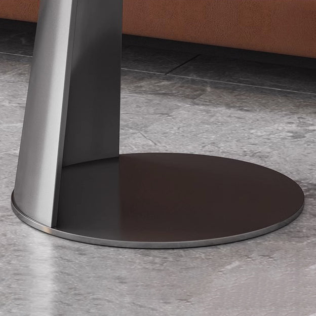 Table basse contemporaine ronde en acier au carbone pour salon 