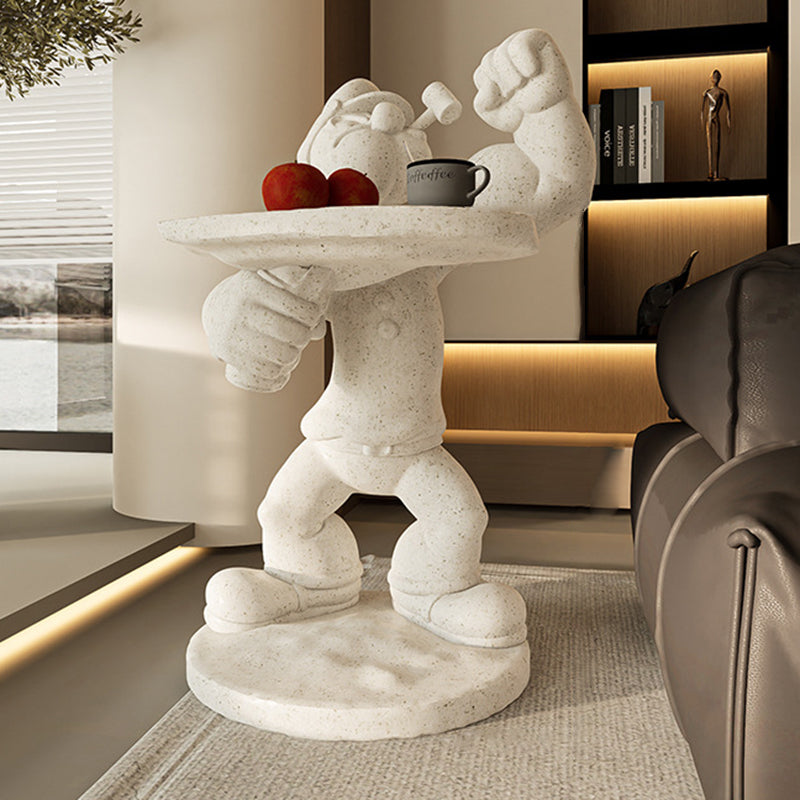 Table basse en fibre de verre au design contemporain de Popeye créatif pour le salon 