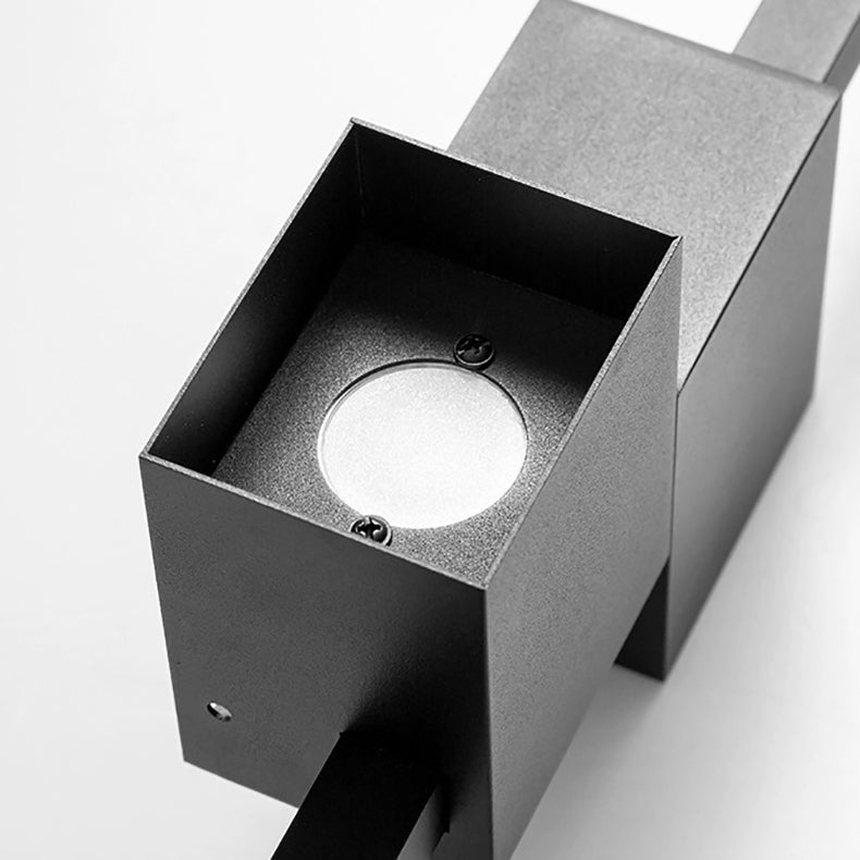 Moderne minimalistische Streifen Rechteck Eisen Aluminium LED Wandleuchte Lampe für Wohnzimmer 