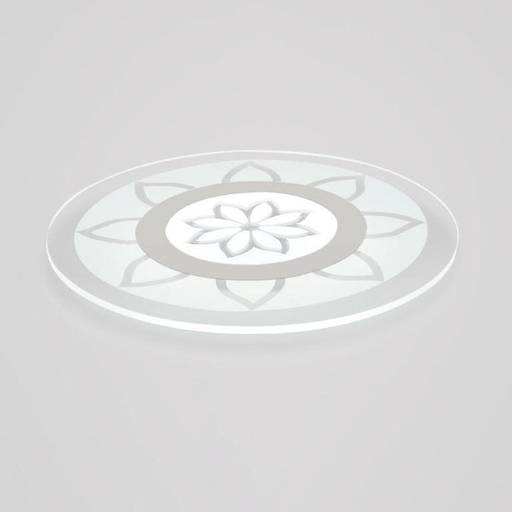 Moderne Einfachheit Eisen Acryl Runde Blume Lassen LED Unterputz Deckenleuchte Für Wohnzimmer 