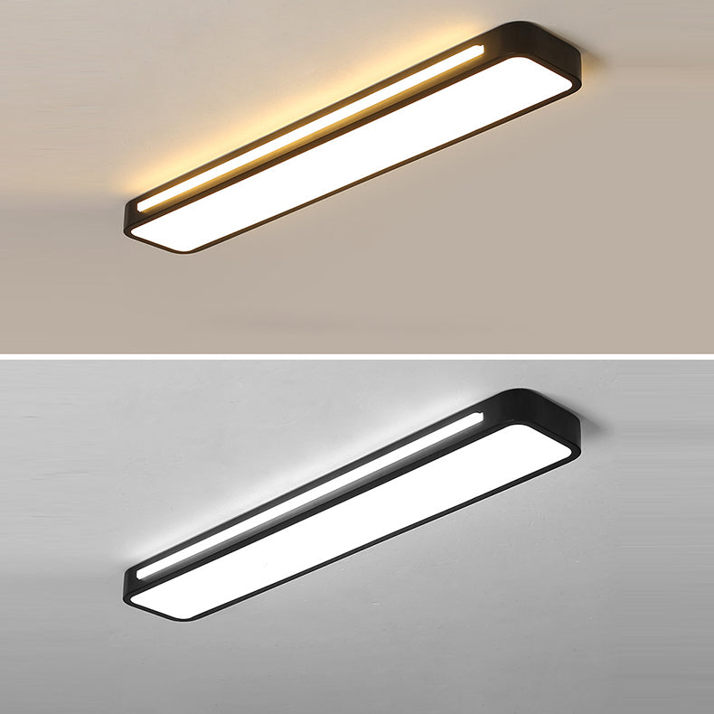 Moderne unbedeutende Rechteck-Eisen-Acryl-LED-Unterputz-Deckenleuchte für Schlafzimmer 