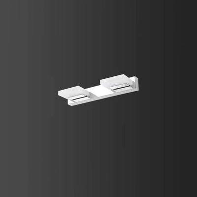 Lámpara de pared frontal de espejo de tocador de baño LED cuadrada de acero inoxidable acrílico simple nórdico 