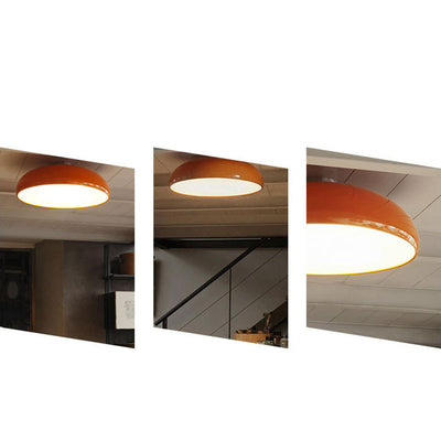 Modern Minimalist Round Aluminum 5/6 Light Flush Mount Ceiling Light For Bedroom