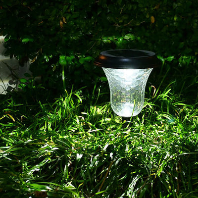 Modern Simplicity Solar Cylinder Aluminum PC LED Outdoor Light For Garden