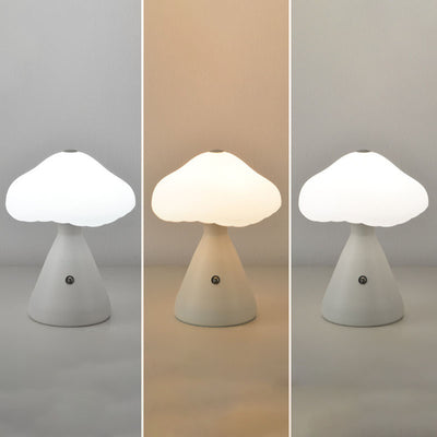 Contemporary Scandinavian Creative Mushroom Cloud Acrylic Hardware Touch LED Table Lamp For Bedroom