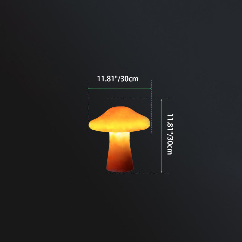 Luz LED de paisaje al aire libre con forma de hongo de resina solar impermeable de estilo Art Deco moderno para jardín 