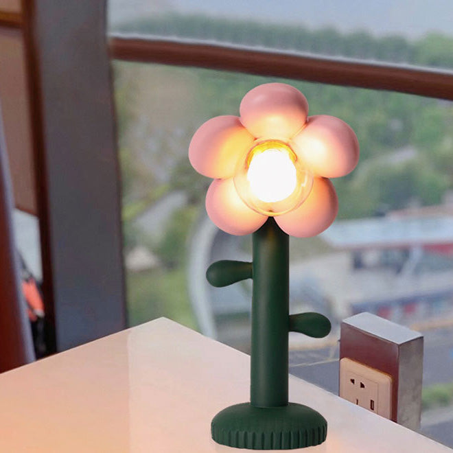 Nordic Creative Floral Greenery 1-Light Table Lamp