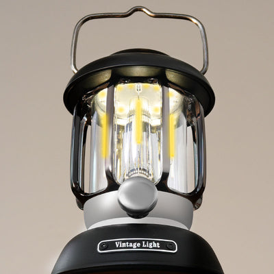 Luz de camping al aire libre USB LED ABS de hierro cilíndrico impermeable minimalista moderna para patio exterior 