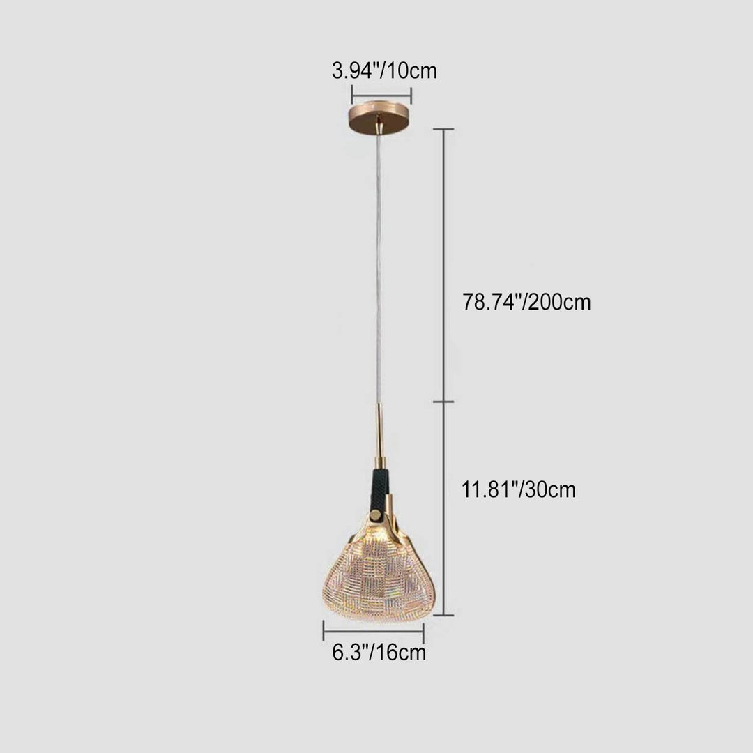 Contemporary Creative Iron Acrylic Arc 1-Light Pendant Light For Living Room