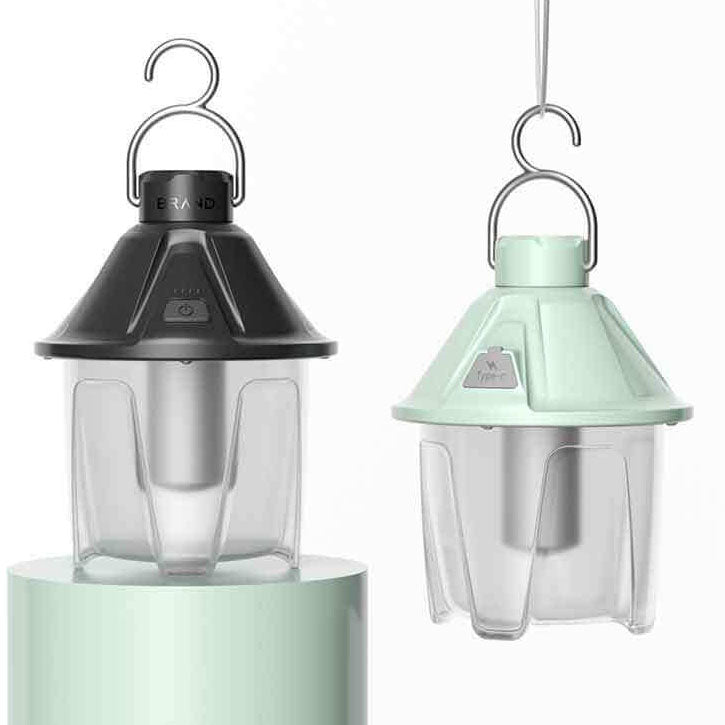 Lumière de camping portable LED en plastique en forme de cône de pin étanche pour l&