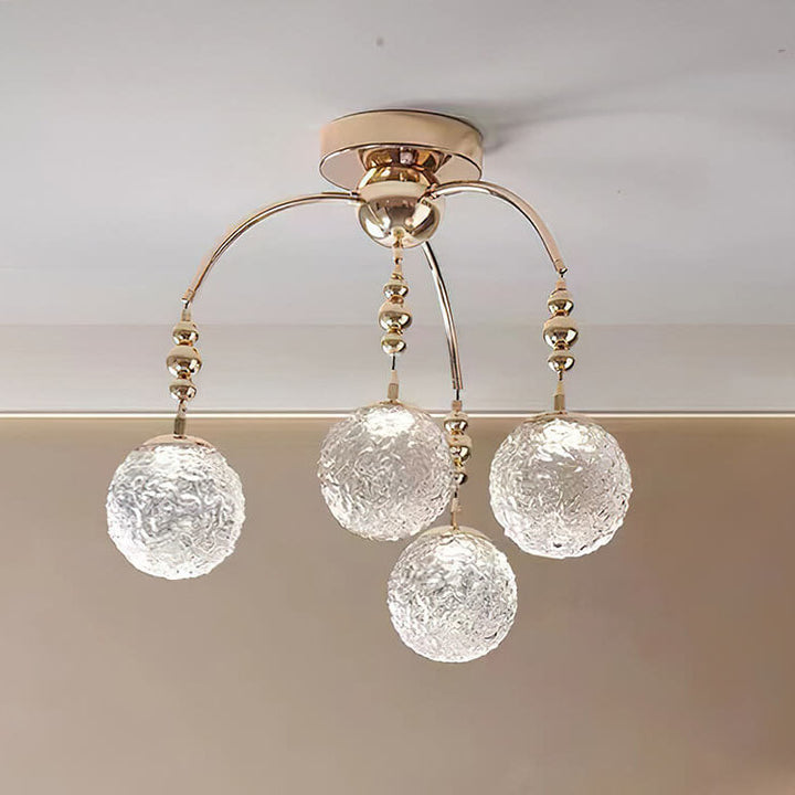 Modern Simplicity Glass Ball 4/7/13-Light Chandelier For Dining Room
