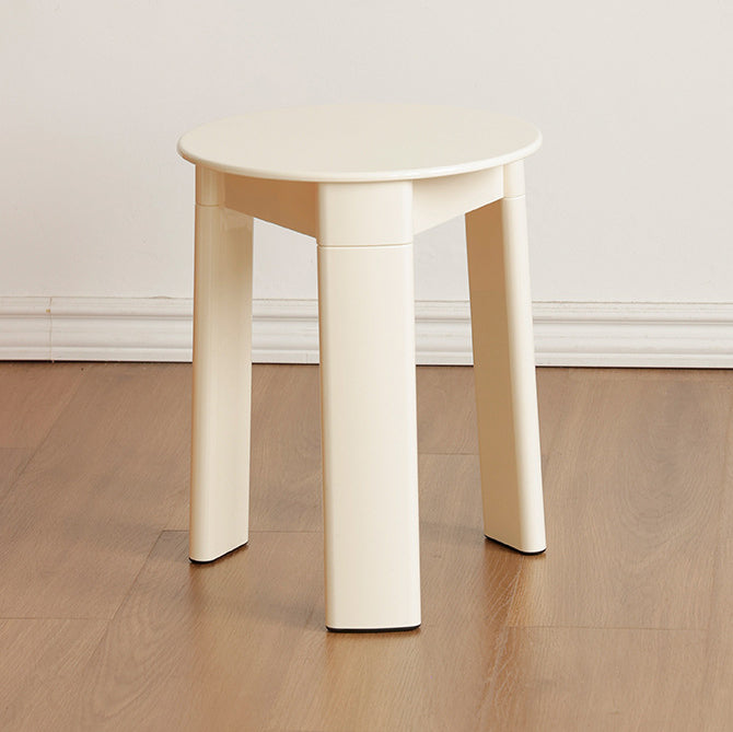 Tabouret bas en plastique ABS à base triangulaire rectangulaire ronde créative contemporaine pour salon 