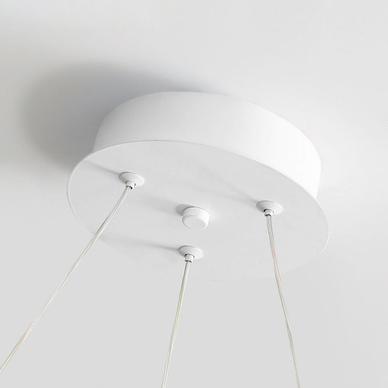 Lámpara colgante LED de hierro minimalista moderna para dormitorio 