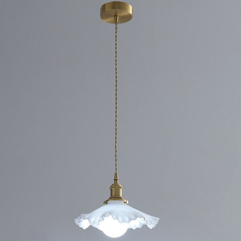 Modern Minimalist Creative Glass Bud 1-Light Pendant Light