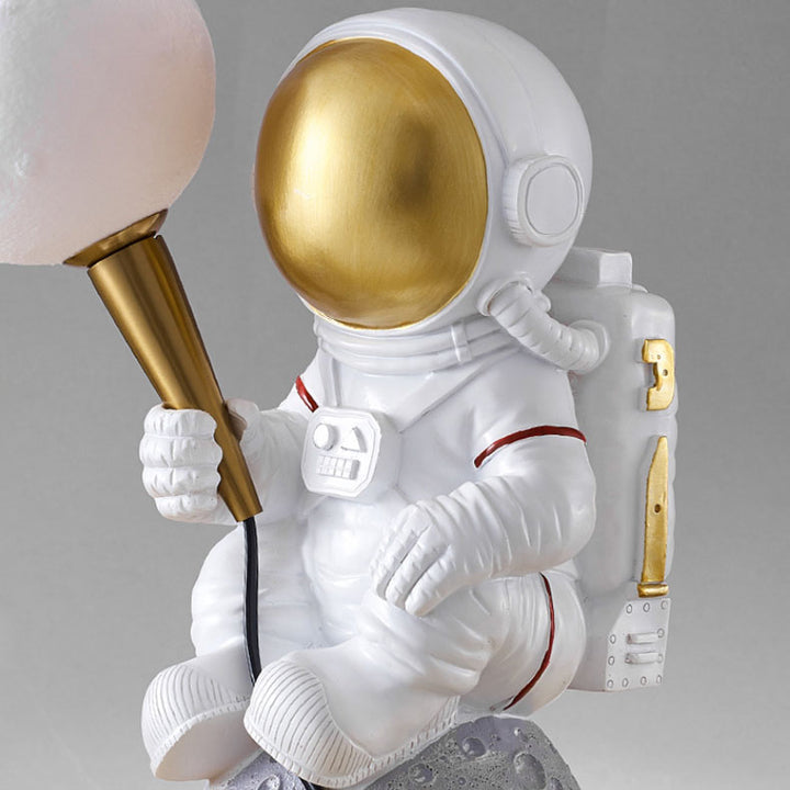 Zeitgenössische kreative Cartoon Astronaut Harz ABS 1-Licht Wandleuchte Lampe für Schlafzimmer 