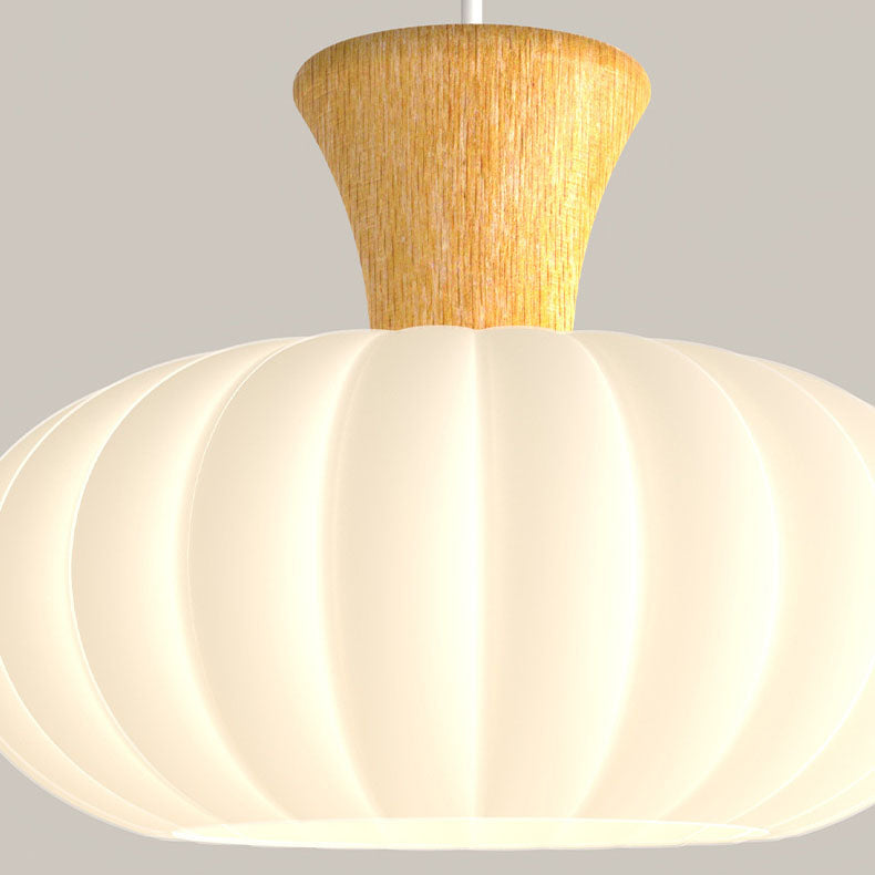 Contemporary Scandinavian Log Glass Round 1/3-Light Pendant Light For Bedroom