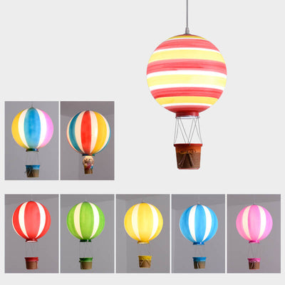 Scandinavian Modern Creative Hot Air Balloon Iron Acrylic 1-Light Pendant Light