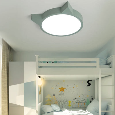تصميم نورديك ماكرون قطة LED للأطفال ضوء سقف مثبت 