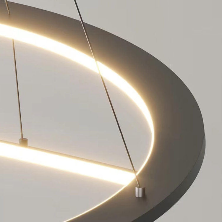 Nordischer minimalistischer Kinder Kronleuchter aus Schmiedeeisen mit LED-Planeten 