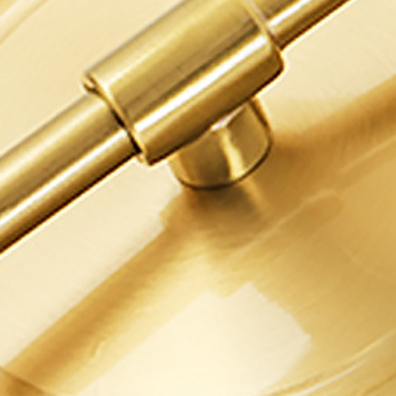 Lampe murale contemporaine de luxe en laiton antique avec cylindre en céramique nervurée à 1 lumière pour salon 