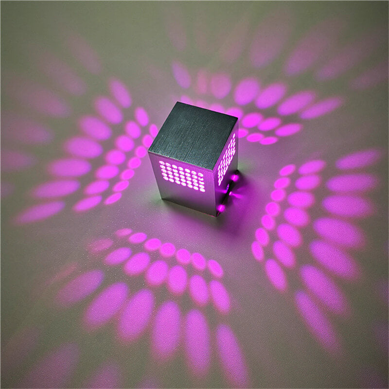 Modern Creative Square Cube Aluminum LED Wall Sconce Lamp