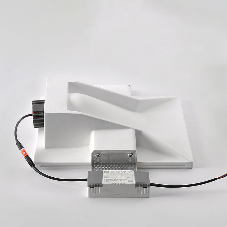 Moderne minimalistische runde Aluminiumgips LED eingebettete Wandleuchte Lampe für Wohnzimmer 
