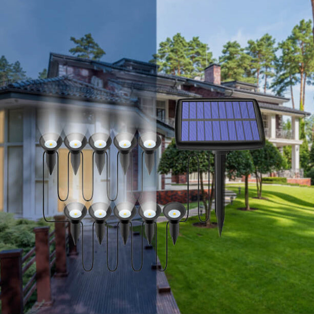 Industrielle Solar-LED-Landschaftsleuchte für den Außenbereich, wasserdicht 