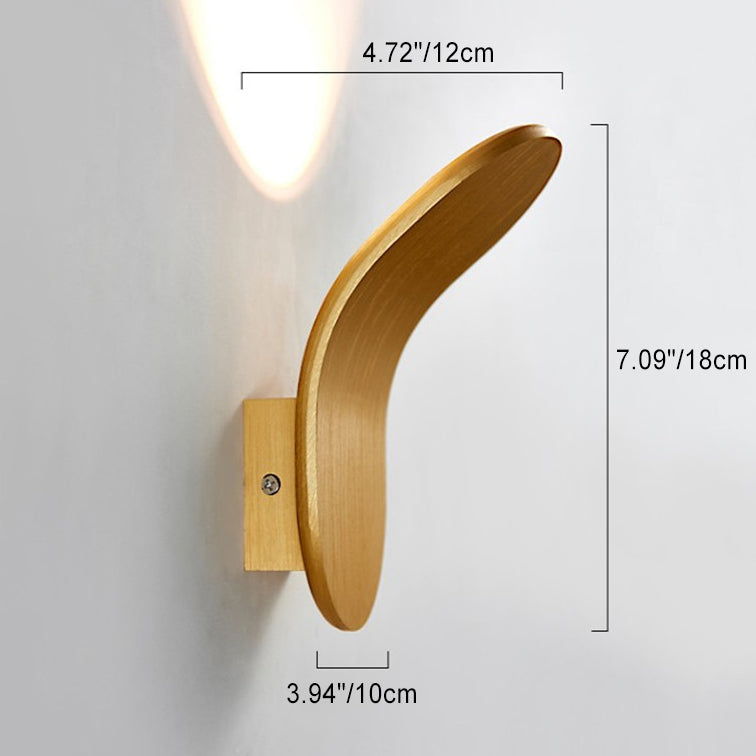 Lámpara de pared LED de arco de aluminio escandinavo contemporáneo para pasillo 