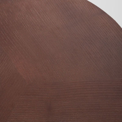 Table basse ronde en bois minimaliste moderne double pour salon 