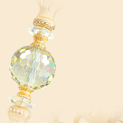 Traditional European Cylinder Zinc Alloy Crystal Glass 3/6/8/10 Light Chandelier For Living Room