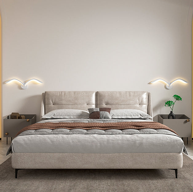 Lámpara de Aplique de Pared LED de Arco de Gaviota de Hierro Acrílico Minimalista Moderna para Sala de Estar 