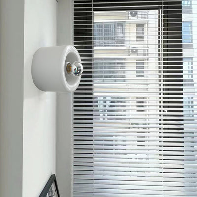 Moderne Einfachheit Zylinder Eisen Glas 1-Licht Wandleuchte Lampe für Schlafzimmer 