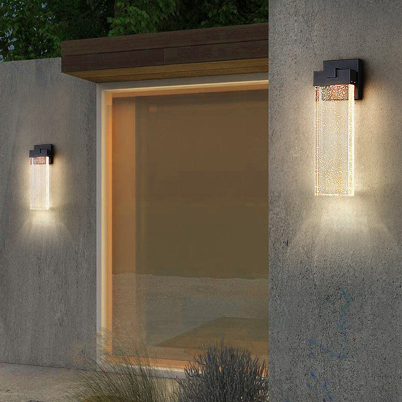 Applique Murale LED Rectangulaire en Cristal d&
