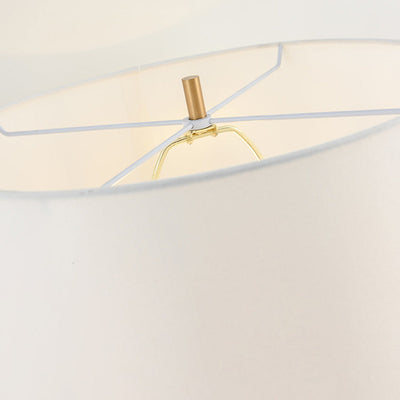 Moderne minimalistische sechseckige Säule rund Marmor Leder Stoff 1-Licht Tischlampe für Schlafzimmer 