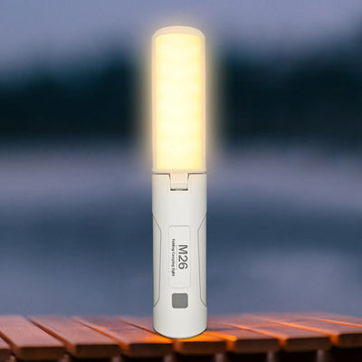 Luz LED para exteriores de hierro acrílico cilíndrico portátil solar creativa contemporánea para patio exterior 