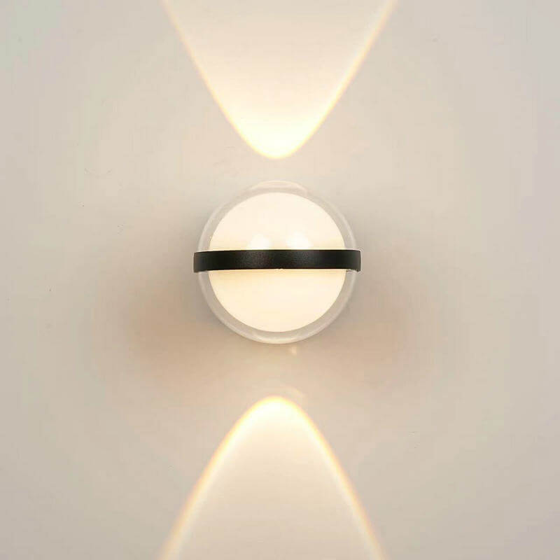 Contemporary Creative Waterproof Round Ball Square Aluminum PC LED Wall Sconce Lamp For Outdoor