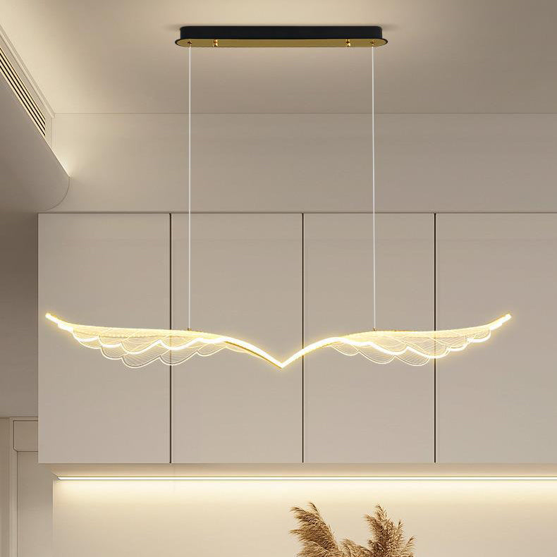 Lustre suspendu contemporain créatif avec aile d&